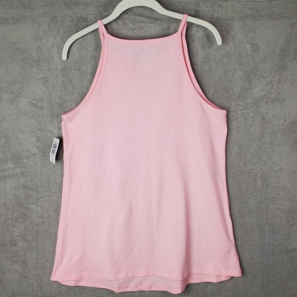 Torrid 2X NWT High Neck Foxy Halter Top Tank Blush Pink Stretchy Fitted - Picture 5 of 7